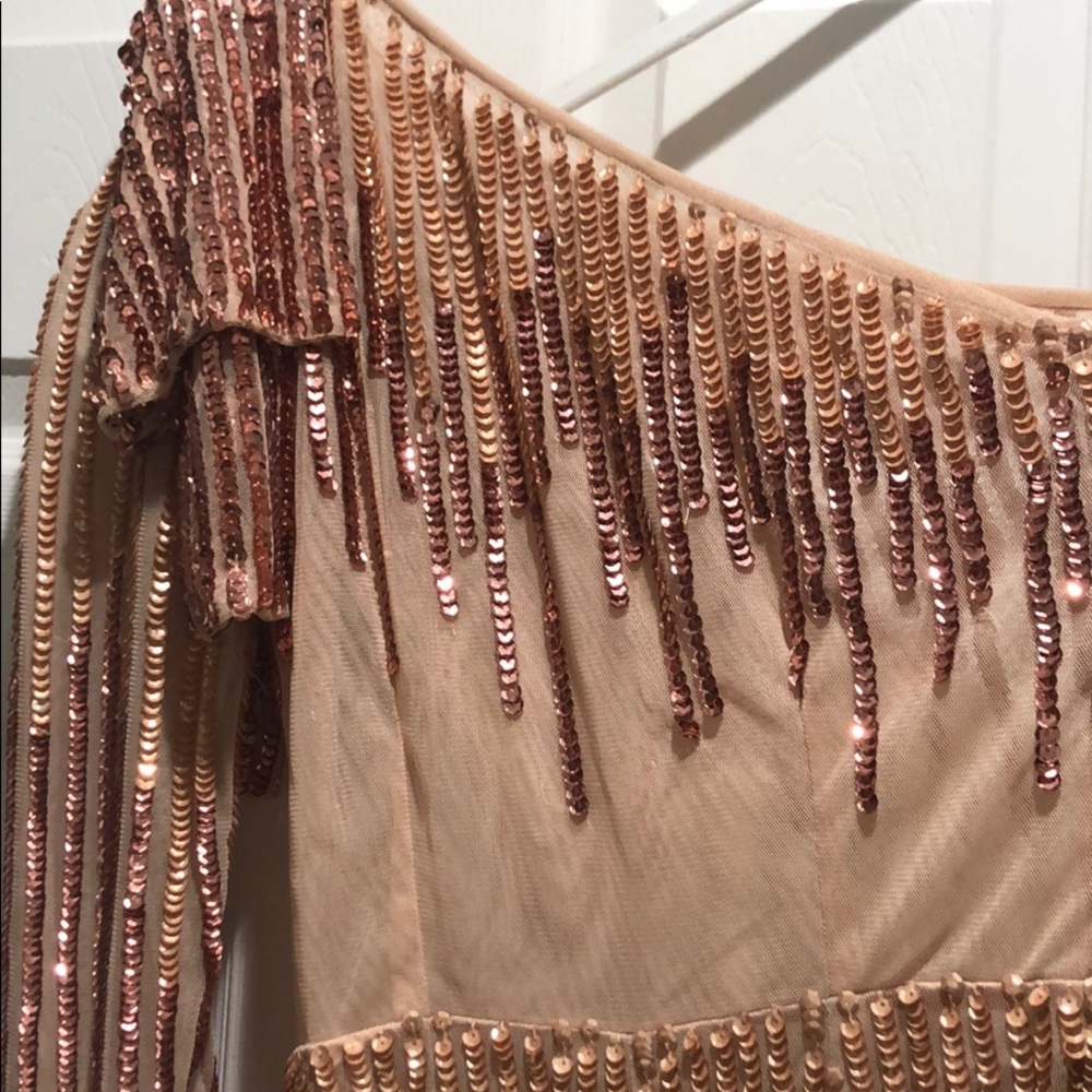 rose gold dress. Size small.